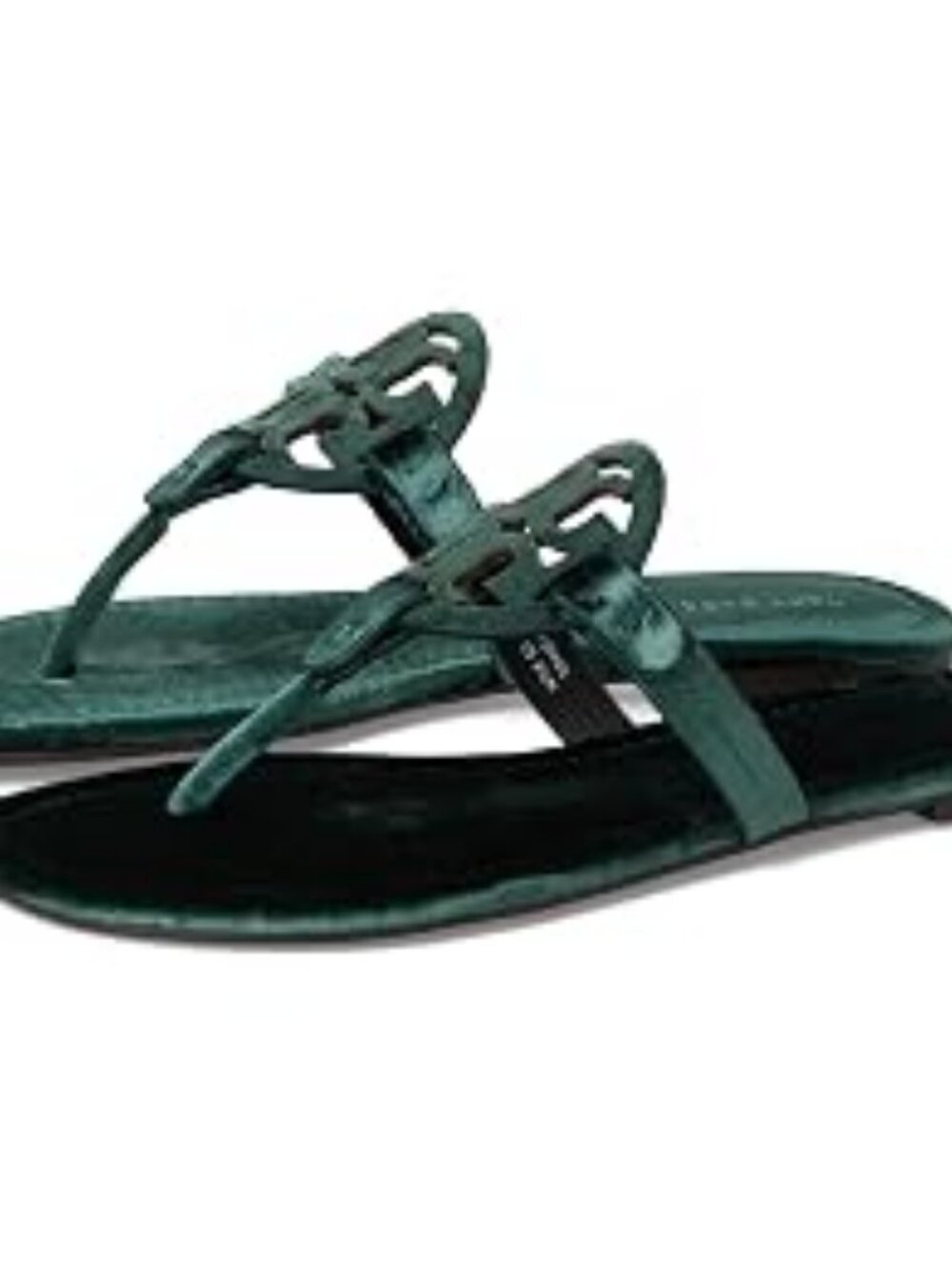 NIB Tory Burch Miller  patent leather sandals in DEEP TEAL